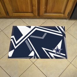 Dallas Cowboys Quick Snap Scrapper Doormat - 19 x 30 rubber