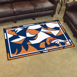 Denver Broncos Quick Snap Area Rug - Nylon 4â€™ x 6â€™