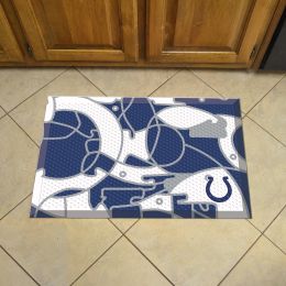 Indianapolis Colts Quick Snap Scrapper Doormat - 19 x 30 rubber