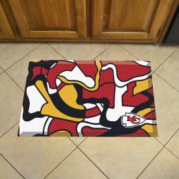 Kansas City Chiefs Quick Snap Scrapper Doormat - 19 x 30 rubber