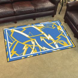 Los Angeles Quick Snap Chargers Area Rug - Nylon 4’ x 6’