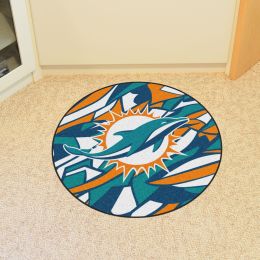 Miami Dolphins Quick Snap Roundel Mat â€“ 27â€