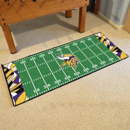 Vikings Quick Snap Field runner Mat - Nylon 30 x 72