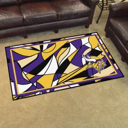 Minnesota Vikings Quick Snap Area Rug - Nylon 4â€™ x 6â€™