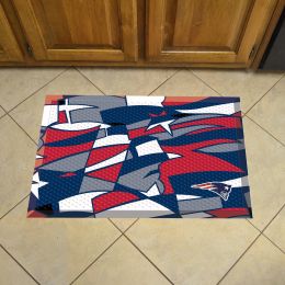 New England Patriots Quick Snap Scrapper Doormat - 19 x 30 rubber