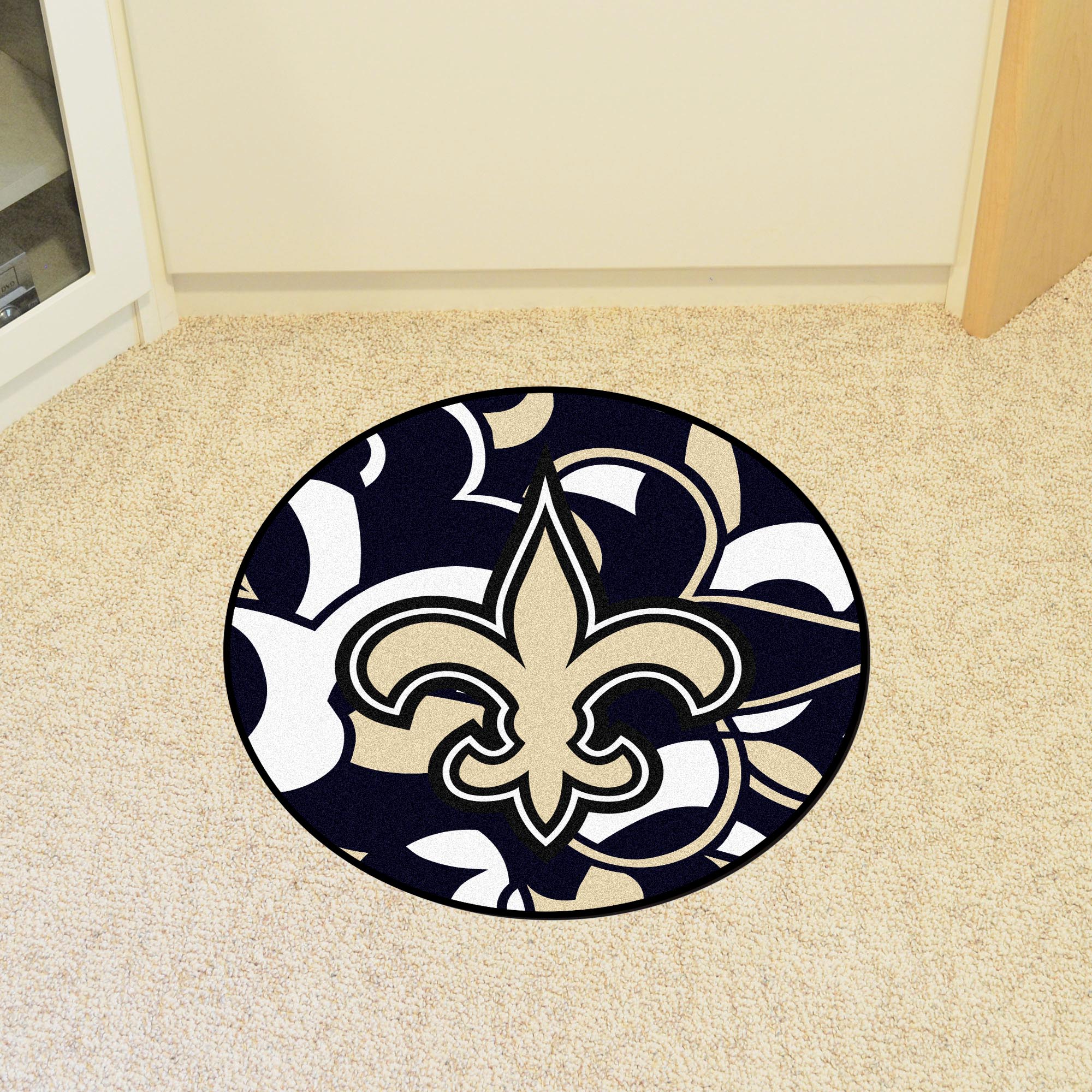 New Orleans Saints Quick Snap Roundel Mat – 27”