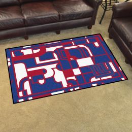 New York Giants Quick Snap Area Rug - Nylon 4â€™ x 6â€™