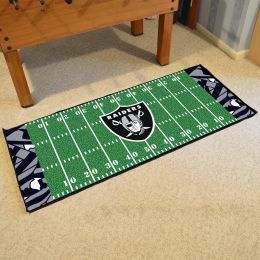 Raiders Quick Snap Field runner Mat - Nylon 30 x 72