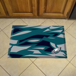 Philadelphia Eagles Quick Snap Scrapper Doormat - 19 x 30 rubber