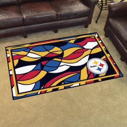 Pittsburgh Steelers Quick Snap Area Rug - Nylon 4’ x 6’