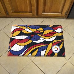 Pittsburgh Steelers Quick Snap Scrapper Doormat - 19 x 30 rubber