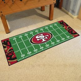 49ers Quick Snap Field runner Mat - Nylon 30 x 72