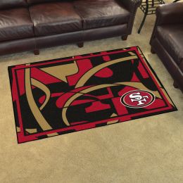 San Francisco 49ers Quick Snap Area Rug - Nylon 4’ x 6’