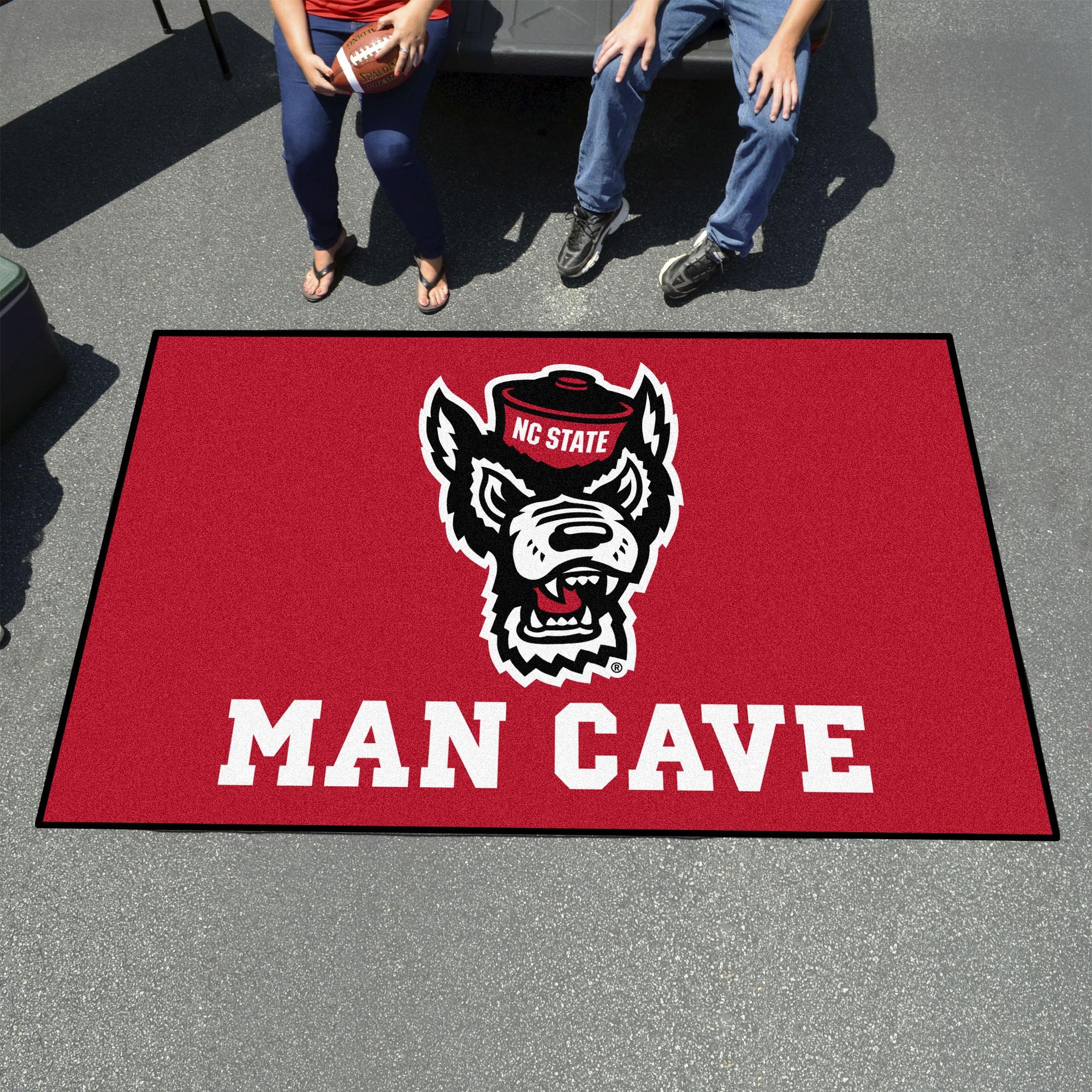 NC State University Wolf Head Man Cave Ulti-Mat - Nylon 60 x 96