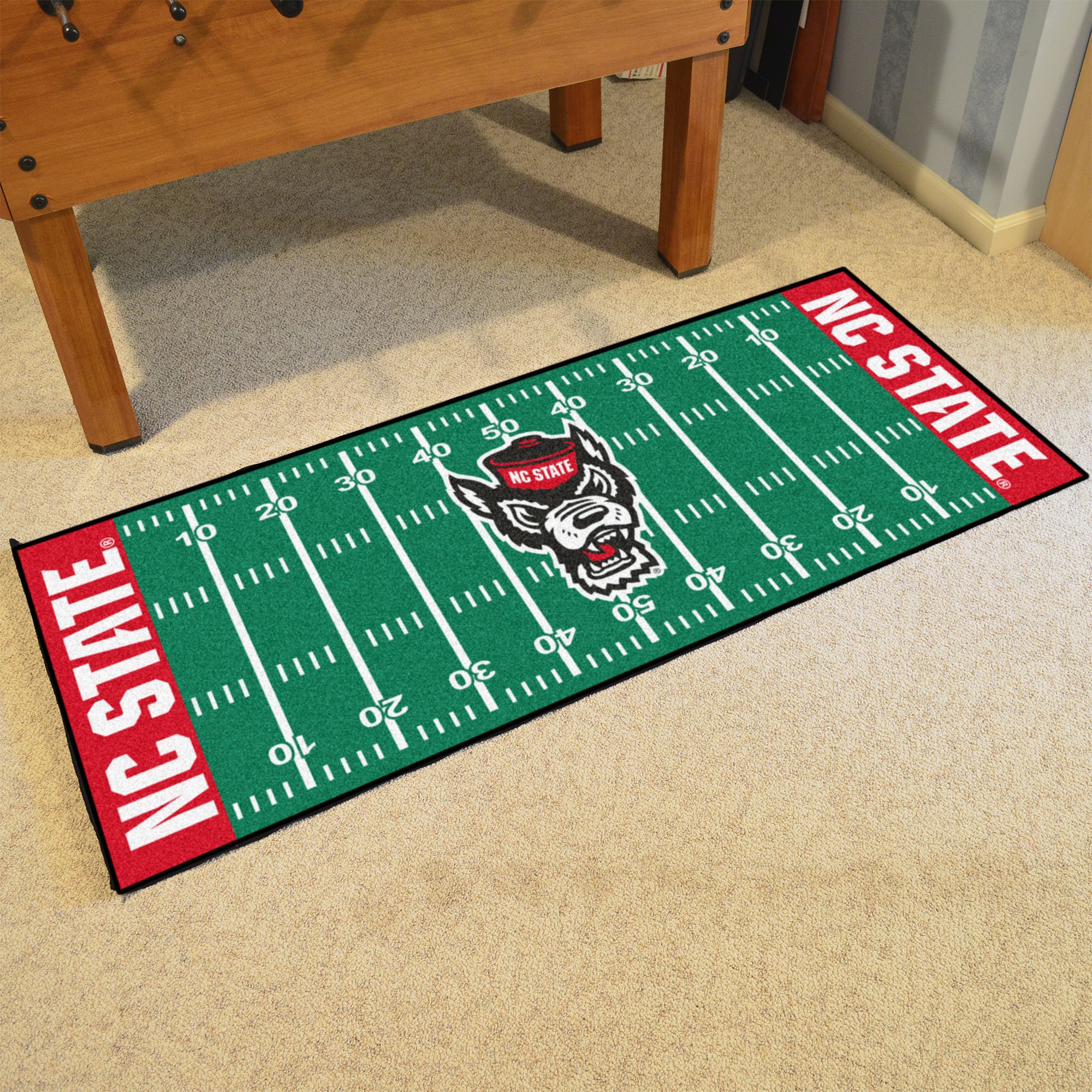 NC State Wolfpack Field runner Mat - Nylon 30 x 72