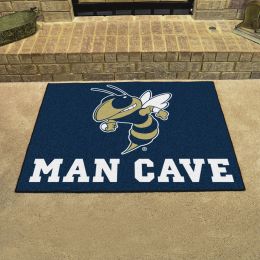 Georgia Tech Yellow Jackets Mascot Man Cave All Star Mat â€“ 34 x 44.5