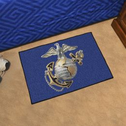 US Marines Logo Starter Doormat - 19â€ x 30â€
