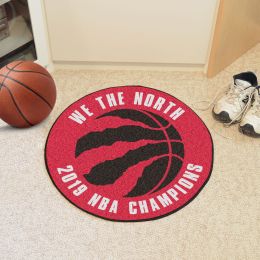 Toronto Raptors Basketball Shaped Area Rug