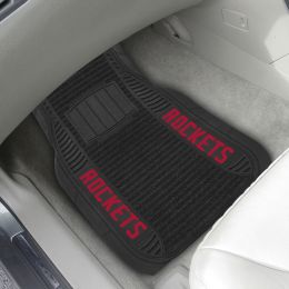 Houston Rockets Deluxe Car Mat Set â€“ Vinyl & Carpet