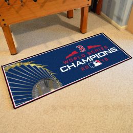 Boston Red Sox 2018 World Series Champions Runner Mat - Nylon 30 x 72