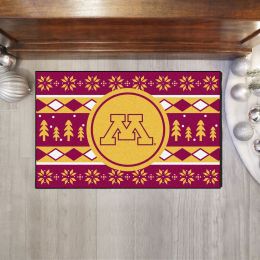 University of Minnesota Holiday Sweater Starter Doormat - 19x30