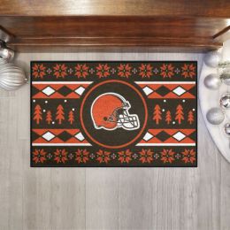 Browns Holiday Sweater Starter Doormat - 19 x 30