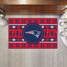 Patriots Holiday Sweater Starter Doormat - 19 x 30