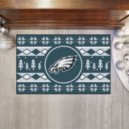 Eagles Holiday Sweater Starter Doormat - 19 x 30