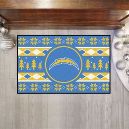 Chargers Holiday Sweater Starter Doormat - 19 x 30