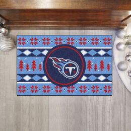 Titans Holiday Sweater Starter Doormat - 19 x 30