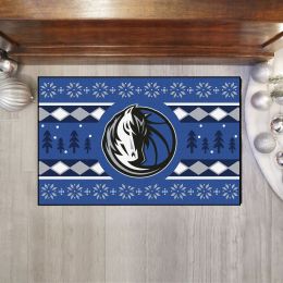Dallas Mavericks Holiday Sweater Starter Doormat - 19x30