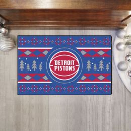 Detroit Pistons Holiday Sweater Starter Doormat - 19x30