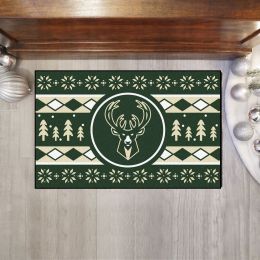 Milwaukee Bucks Holiday Sweater Starter Doormat - 19x30