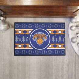 New York Knicks Holiday Sweater Starter Doormat - 19x30