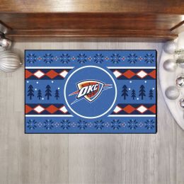 Oklahoma City Thunder Holiday Sweater Starter Doormat - 19x30