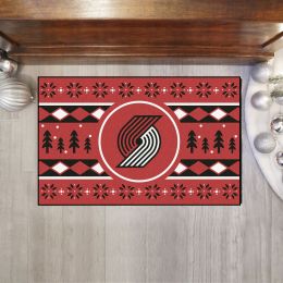 Portland Trail Blazers Holiday Sweater Starter Doormat - 19x30