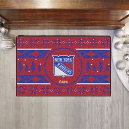 Rangers Holiday Sweater Starter Doormat - 19 x 30