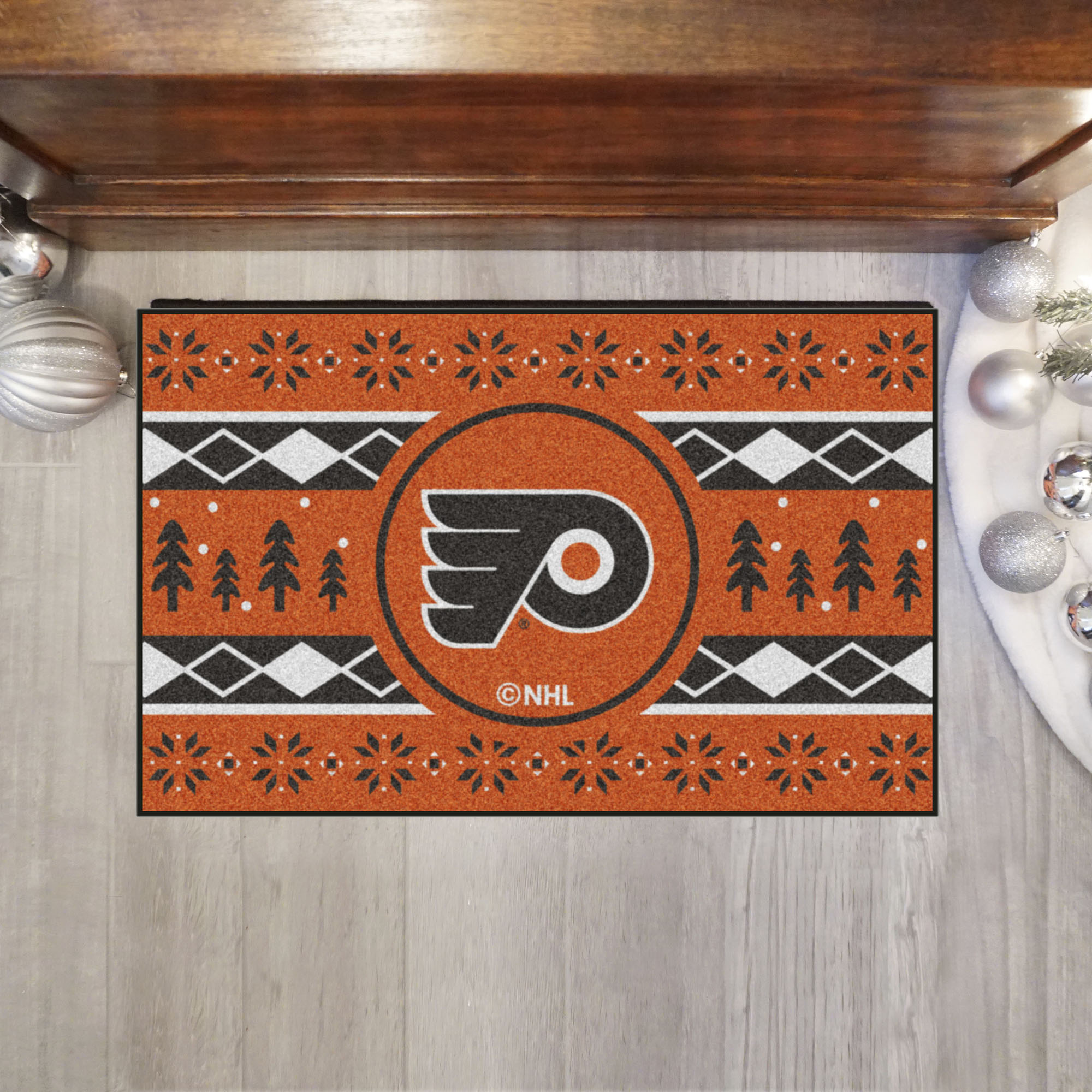 Flyers Holiday Sweater Starter Doormat - 19 x 30