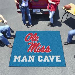 Ole Miss Man Cave Tailgater Mat â€“ 60 x 72