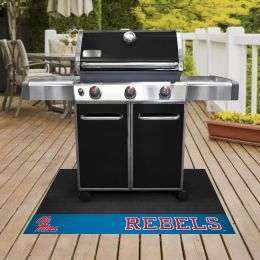 Ole Miss Grill Mat â€“ Vinyl 26 x 42