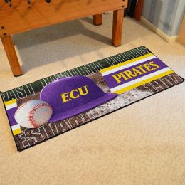 ECU Pirates Baseball Runner Mat - Nylon 30 x 72