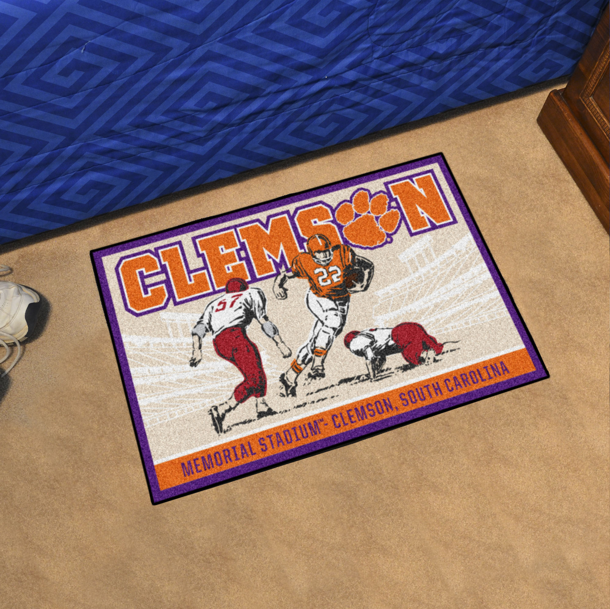 Clemson Ticket Design Starter Doormat - 19 x 30