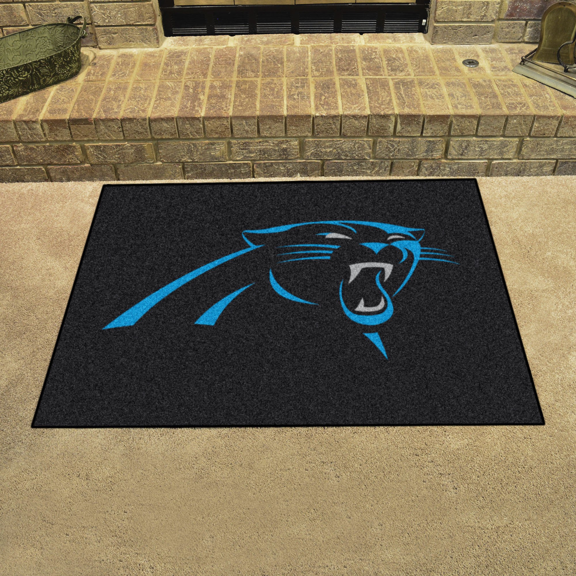 Carolina Panthers Logo All Star Mat â€“ 34 x 44.5