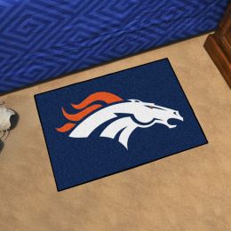 Denver Broncos Logo Starter Doormat - 19x30