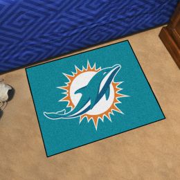 Miami Dolphins Logo Starter Doormat - 19x30