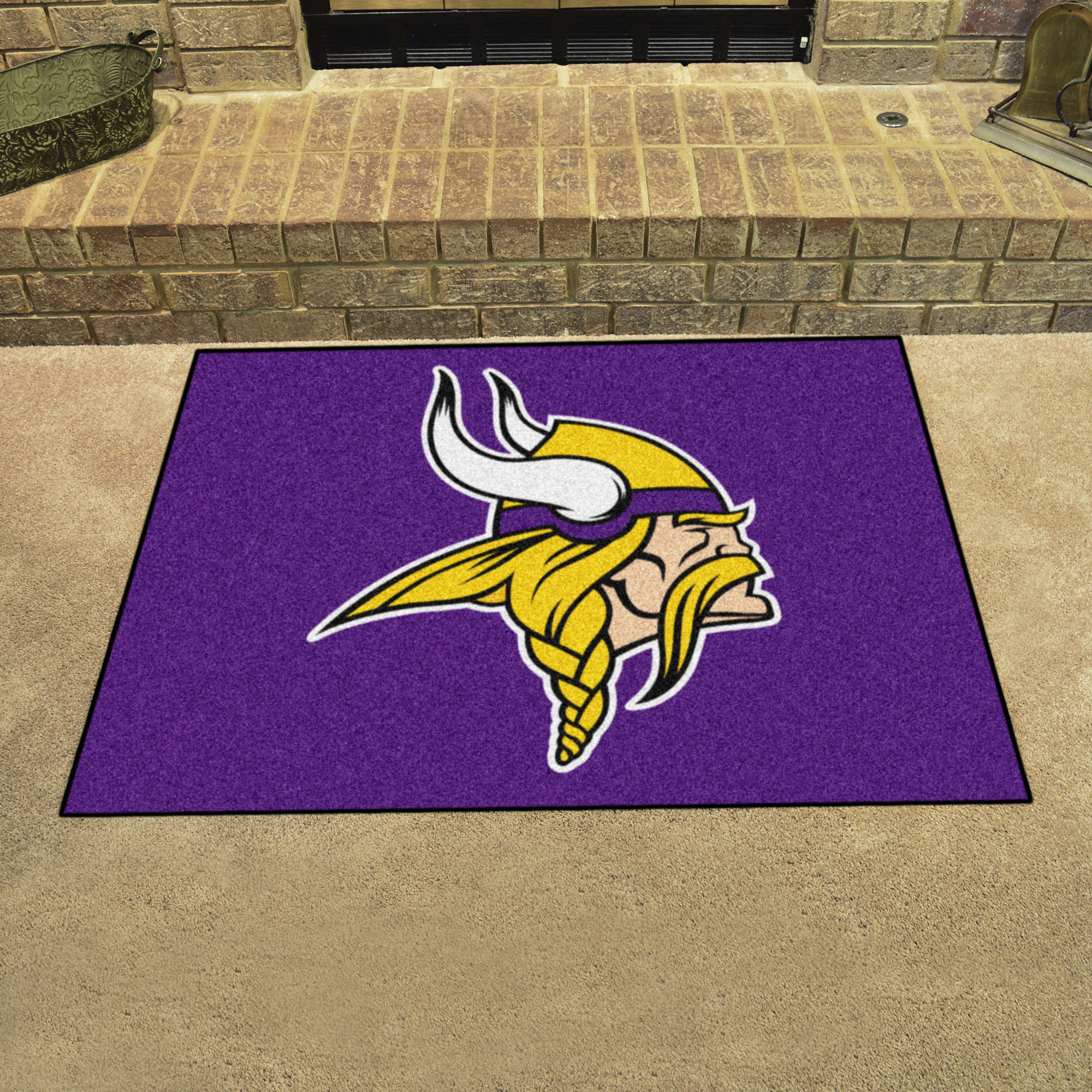 Minnesota Vikings Logo All Star Mat â€“ 34 x 44.5