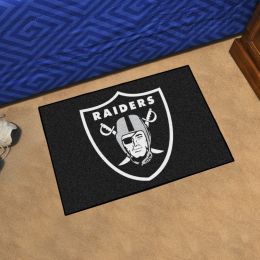 Oakland Raiders Logo Starter Doormat - 19x30