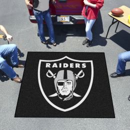 Oakland Raiders Logo Tailgater Mat â€“ 60 x 72