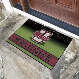 UMass Minutemen Flocked Rubber Doormat - 18 x 30