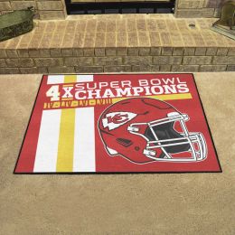 Kansas City Chiefs Dynasty All-Star Mat - 34 x 44.5